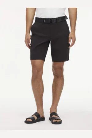 Calvin Klein Para homem. K10K111788 Calções de corte justo com cintura de sarja preta (32), , Casual, Clássico, Algodão orgânico, Suste