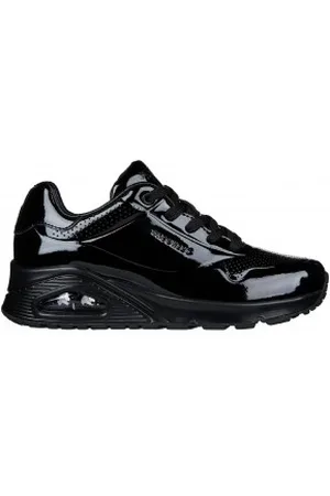 Skechers Para mulher. 177142 UNO Street Sneakers preto (36), 1 a 3cm, Cordão, Casual