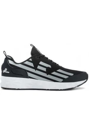EA7 Unisex. X8X033_XCC52 Sapatos Ultimate C2 Kombat pretos (45 1/3), Plano, 1 a 3cm, Cordão, Casual