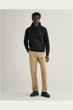 GANT Para homem. 1505222 Calças de sarja chino de corte regular (30/30), Casual, Algodão, Algodão orgânico, Sustentável