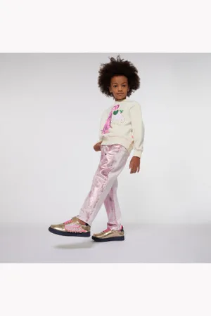 Billieblush Para menina. U20447 Calças de sarja cor-de- (10Años= 138cm), Casual, Algodão, moda infantil