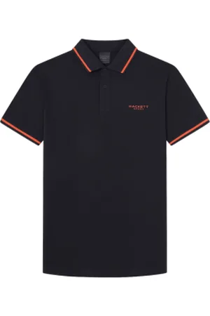 Hackett Para homem. HM563337 Pólo com pontas Hs (L), Casual, Algodão, Manga curta