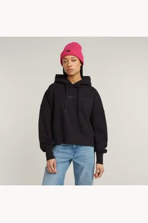 G-Star Para mulher. D25168-D562-6484 Sweatshirt G-script ovs black (XS), , Casual, Algodão orgânico, Sustentável