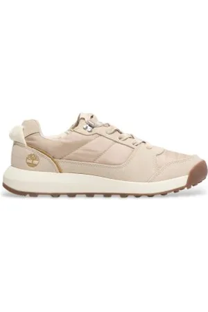 Timberland Para mulher. TB0A286WEJX1 Sapatilhas de couro bege Retro Swift Low (38 W), Plano, Cordão, Casual, Sustentável