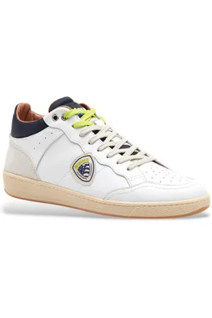 Blauer Para homem. F4MURRAY10 Murray10 Ténis de couro branco (40), Plano, Cordão, Casual
