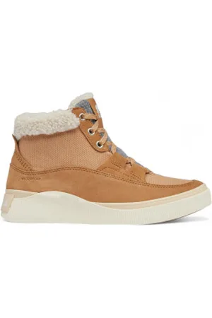 sorel Para mulher. 2088201253 Out N About IV Leather Ankle Boots castanho (36), Couro, , Plano, 1 a 3cm, Cordão, Casual, Ao ar livre