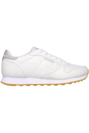 Skechers Para mulher. 699 Sneakers OG 85 - Old School frio (38), Plano, Cordão, Casual, Imitação de couro