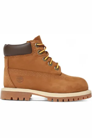 Timberland Para mulher/menina. TB1149492141 Botas Premium 6 castanhas (36), Marrom, Plano, 1 a 3cm, Cordão, Casual, moda infantil