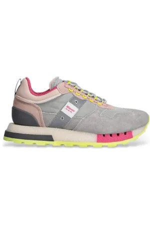 Blauer Para mulher. F4HOUMA02 Sapatilhas cinzentas Houma (36), Plano, Cordão, Casual, Cinza