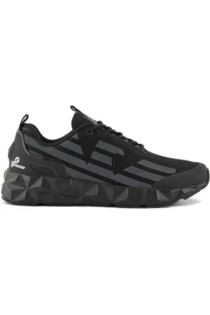 EA7 Para homem. X8X033_XCC52 Sapatos Ultimate C2 Kombat pretos (42), Plano, 1 a 3cm, Cordão, Casual