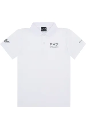 EA7 Para menino. 8NBF23_BJEMZ Ténis Pro Boy polo em tecido técnico VENTUS7 (12Años= 154cm), Casual, Poliamida, Manga curta, moda infa