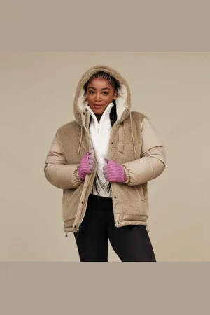UGG Para mulher. 1158699 Casaco reversível Shasta Down Puffer 2.0 castanho (L), Marrom, , Casual, Polister Reciclado