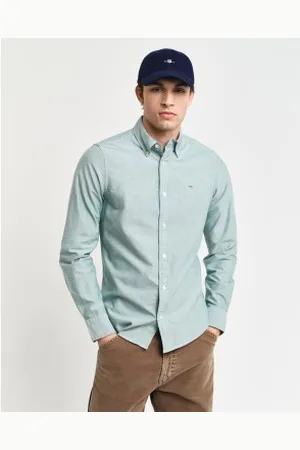 GANT Para homem. 3000202 Camisa Oxford de corte justo (S), Casual, Algodão, Manga comprida