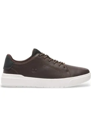 Timberland Para homem. TB0A41F7W011 Sapatos Seneca Bay Low em pele castanha (41.5), Couro, Marrom, Plano, Cordão, Casual, Sustentável
