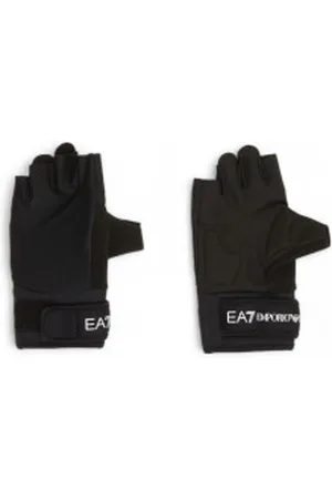 EA7 Unisex. 7X000011_AF12107 Luvas Train Fitness pretas (S/M), , Esportivo, Multisport, Poliamida