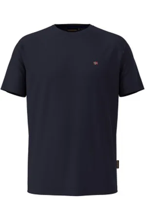 Napapijri Para homem. NP0A4H8D T-shirt Sails SS (S), Casual, Esportivo, Algodão, Multisport, Manga curta, Marinho