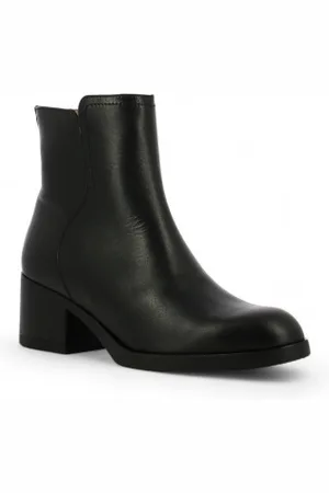 Wonders Para mulher. G-6240 Botins em pele G-6240 (37), Couro, Plano, Zíper, Casual