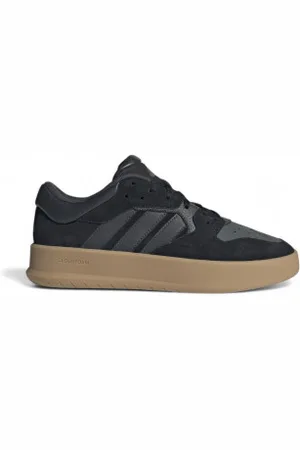 adidas Para homem. IH2943 Court 24 Tênis de couro preto (44), Plano, Cordão, Casual