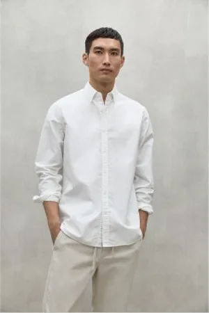 ECOALF Para homem. MCMGASRANTON0159W24-000 Camisa branca Antonio (M), , Casual, Manga comprida, Algodão orgânico, Sustentável