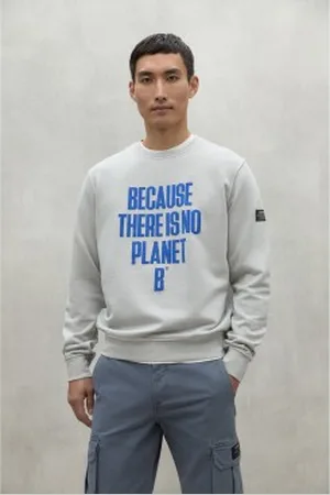ECOALF Para homem. MCMGASTBARDE0800W24-007 Sweatshirt Barder cinzenta (L), Casual, , Manga comprida, Algodão orgânico, Sustentável, Alg