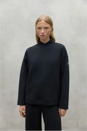 ECOALF Para mulher. MCWGASTMAIA00390W24-319 Sweatshirt Maia preta (M), , Casual, Polister Reciclado, Sustentável