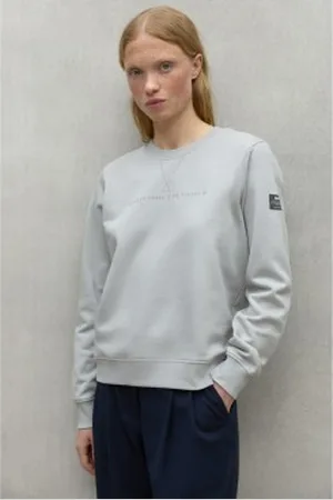 ECOALF Para mulher. MCWGASTONDAR0800W24-002 Camisola cinzenta Ondara (S), Casual, , Algodão orgânico, Sustentável, Algodão Reciclado