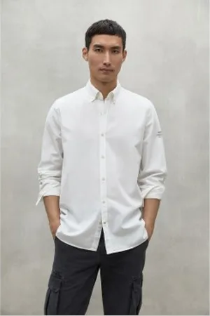ECOALF Para homem. MCMGASRANTEJ0120W24-000 Camisa Antejo branca (XL), , Casual, Manga comprida, Algodão orgânico, Sustentável
