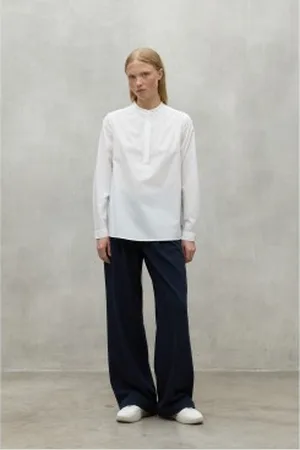 ECOALF Para mulher. MCWGASRNORA00349W24-000 Camisa Nora branca (S), , Casual, Manga comprida, Lyocell, Algodão orgânico, Sustentável
