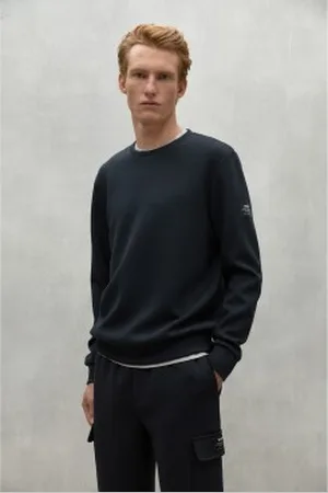 ECOALF Para homem. MCMGASTARLES0390W24-319 Sweatshirt Arles preta (L), , Casual, Manga comprida, Polister Reciclado, Sustentável