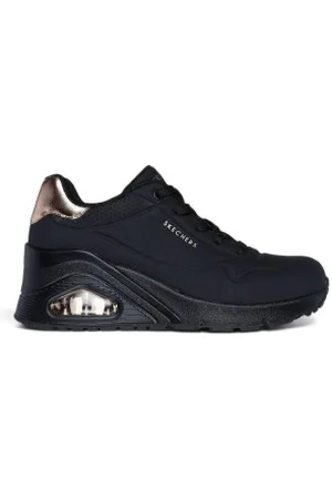 Skechers Para mulher. 177520 Trainers Uno Wedge Hi Steps (38), 3 a 5cm, Cordão, Casual
