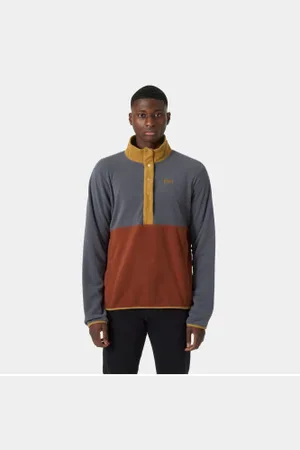 Helly Hansen Para homem. 49531 Velo Daybreaker cinzento, castanho (S), Marrom, Casual, , Manga comprida, Polister Reciclado, Sustentáve