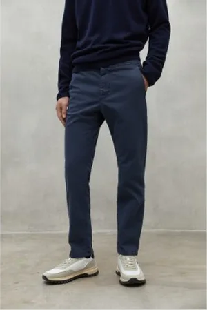 ECOALF Para homem. MCMGAPAETHIW7550W24-161 Calças Ethica azul-marinho (L), Casual, Algodão orgânico, Sustentável
