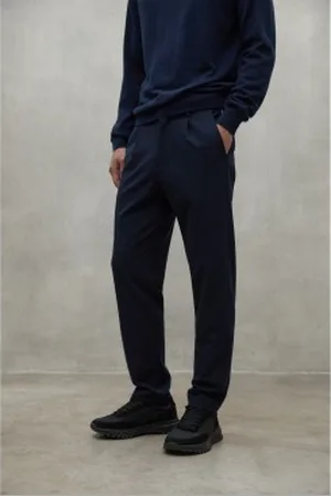 ECOALF Para homem. MCMGAPASEPIK0117W24-161 Calças Sepik Navy (36), Casual, Polister Reciclado, Sustentável
