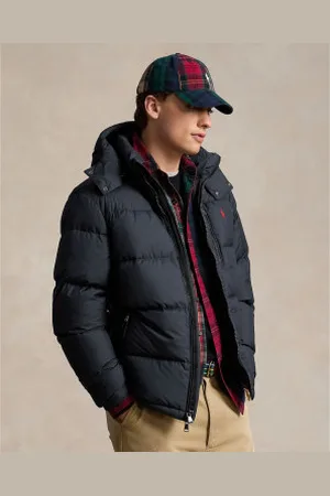 Ralph Lauren Para homem. 710940237001 Casaco de penas Gorham preto (L), Casual, Poliéster, Manga comprida, Polister Reciclado, Sustentá