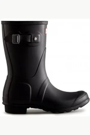 Hunter Para mulher. WFS1000RMA Botas Original Short preto (36), Plano, Nenhum, Casual