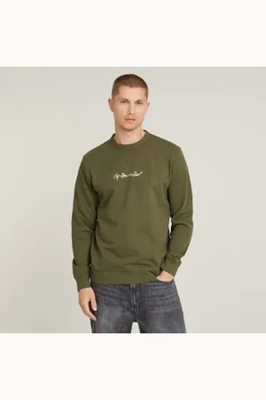 G-Star Para homem. D26407-D257-B230 Sweatshirt com logótipo G-Script (S), Casual, Algodão orgânico, Sustentável