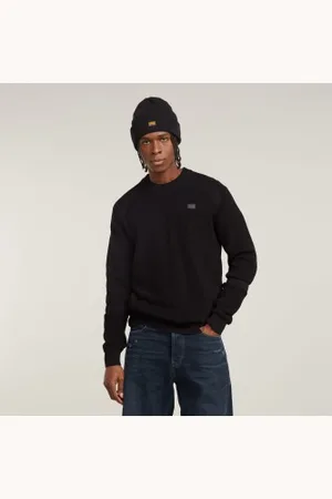 G-Star Para homem. D25111-C868-6484 Camisola de malha pormenorizada (XXL), Casual, Algodão orgânico, Sustentável