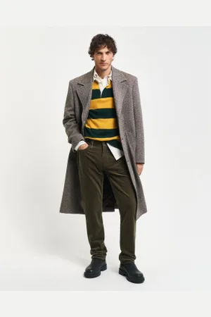 GANT Para homem. 1000285 Calças de ganga de bombazina de corte regular (34/32), Casual, Algodão
