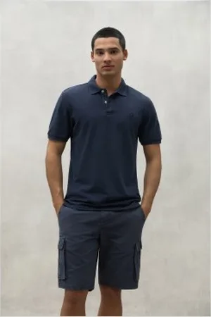 ECOALF Para homem. MCMGAPOTEDSL0820S24-161 Pólo azul-marinho Ted (S), Casual, Manga curta, Algodão orgânico, Sustentável