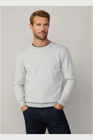 Hackett Para homem. HM581165 Sweatshirt cinzenta de corte clássico (M), Casual, , Algodão, Manga comprida