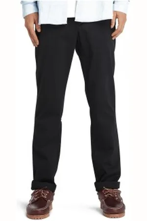 Timberland Para homem. TB0A2BYY0011 Calças de sarja stretch chino pretas (28/32), , Casual, Algodão orgânico, Sustentável