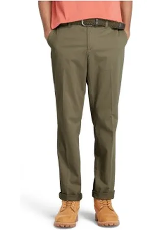 Timberland Para homem. TB0A2BZAA581 Calças chino de sarja direita Claremont (29/32), Casual, Algodão orgânico, Sustentável
