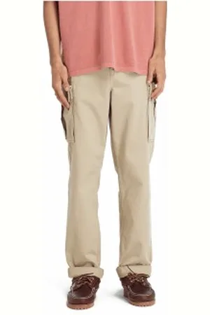 Timberland Para homem. TB0A5TVYDH41 Brookline Twill cargo trousers bege (28/32), Casual, Algodão orgânico, Sustentável