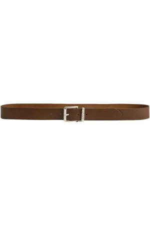 GANT Para homem. 9940157 Cinto com logótipo castanho (90 cm), Marrom, Casual, Clássico, Pele