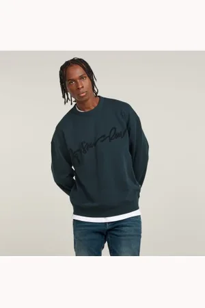 G-Star Para homem. D25134-D257-862 Sweatshirt Chenille G-Script Loose (XS), Casual, Algodão orgânico, Sustentável