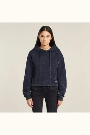 G-Star Para mulher. D24402-D249-H193 Sweatshirt Overdyed Loose navy (XS), Casual, Algodão orgânico, Sustentável