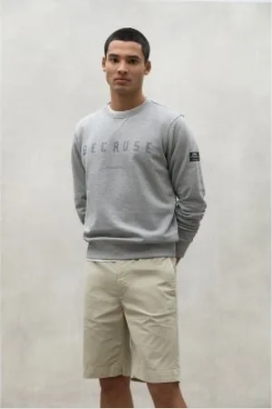 ECOALF Para homem. MCMGASTCOMOS0065S24-302 Sweatshirt As grey (S), Casual, , Manga comprida, Algodão orgânico, Sustentável, Algodão Rec