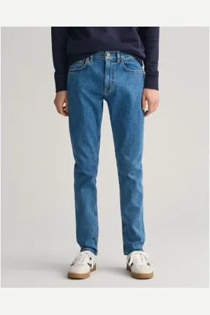 GANT Para menino. 910095 Calças de ganga de corte justo azuis (15Años= 170cm), , Casual, Algodão, Denim, moda infantil
