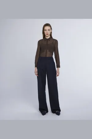 MARELLA Para mulher. 2423136022200 Calças Bananas navy (42), Casual, Poliéster
