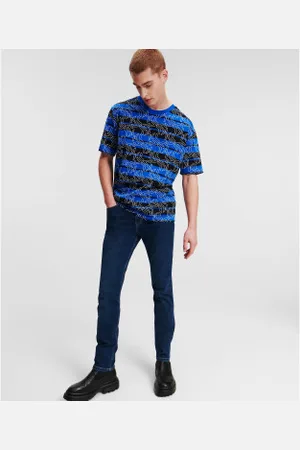 Karl Lagerfeld Para homem. A1M10005 Calças de ganga Blue Blueprint (29/32), , Casual, Poliéster